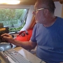 2008 CW Fieldday - Uli, DJ9IE in operations in his new  "shack"